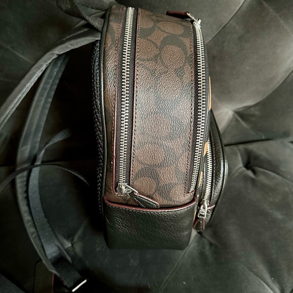 Coach Mini Court Backpack in Signature leopard 🐆 Pristine condition! - Picture 6 of 9